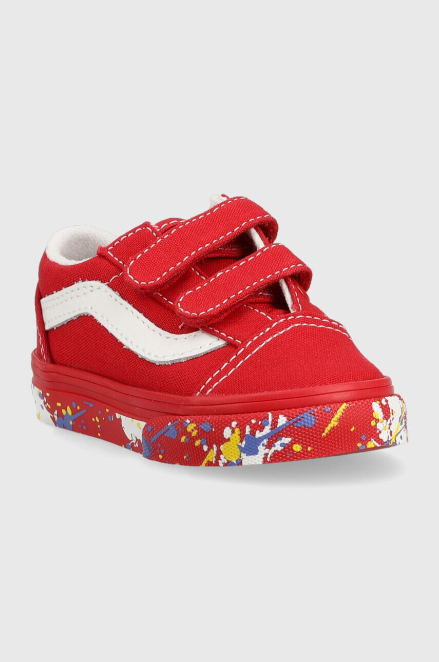 Vans Детски ниски кецове TD Old Skool V PTSP DRRED в червено - Pepit.bg