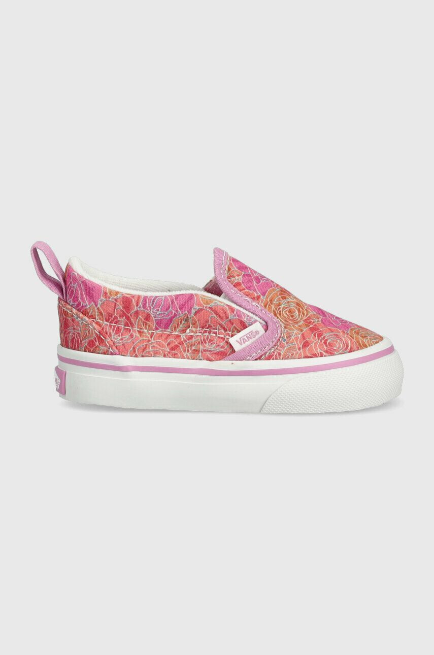 Vans Детски ниски кецове TD Slip On V CTHR CHBD MBLUE в оранжево - Pepit.bg