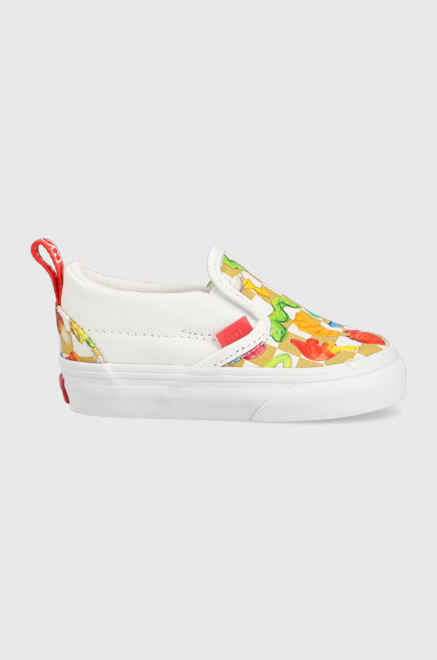 Vans Детски ниски кецове TD Slip-On V HARB CHBD в бяло - Pepit.bg