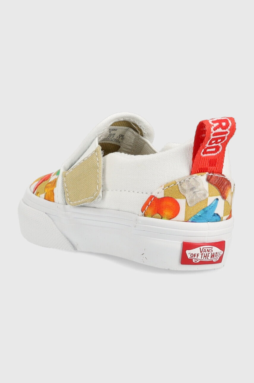 Vans Детски ниски кецове TD Slip-On V HARB CHBD в бяло - Pepit.bg