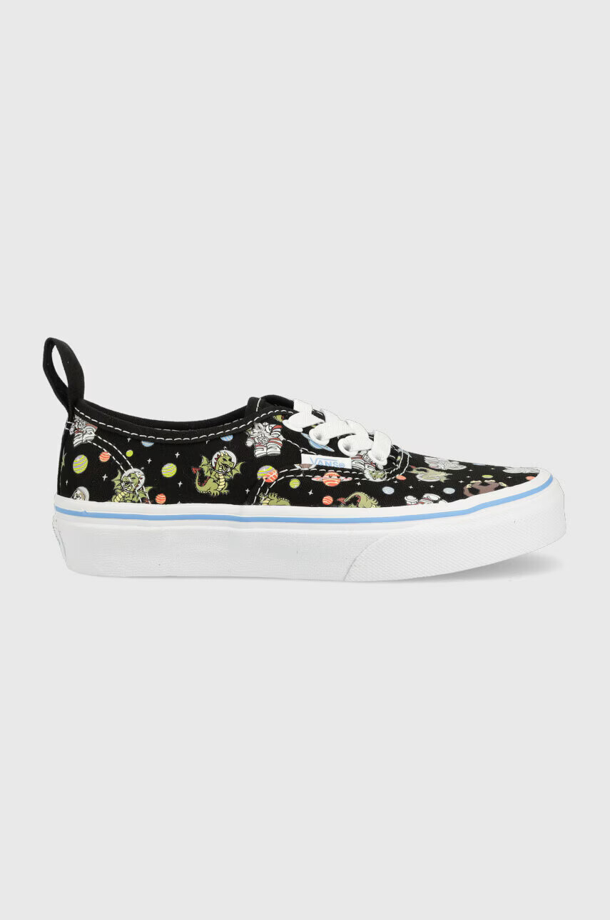 Vans Детски ниски кецове UY Authentic Elastic GLOW BLKBU в черно - Pepit.bg
