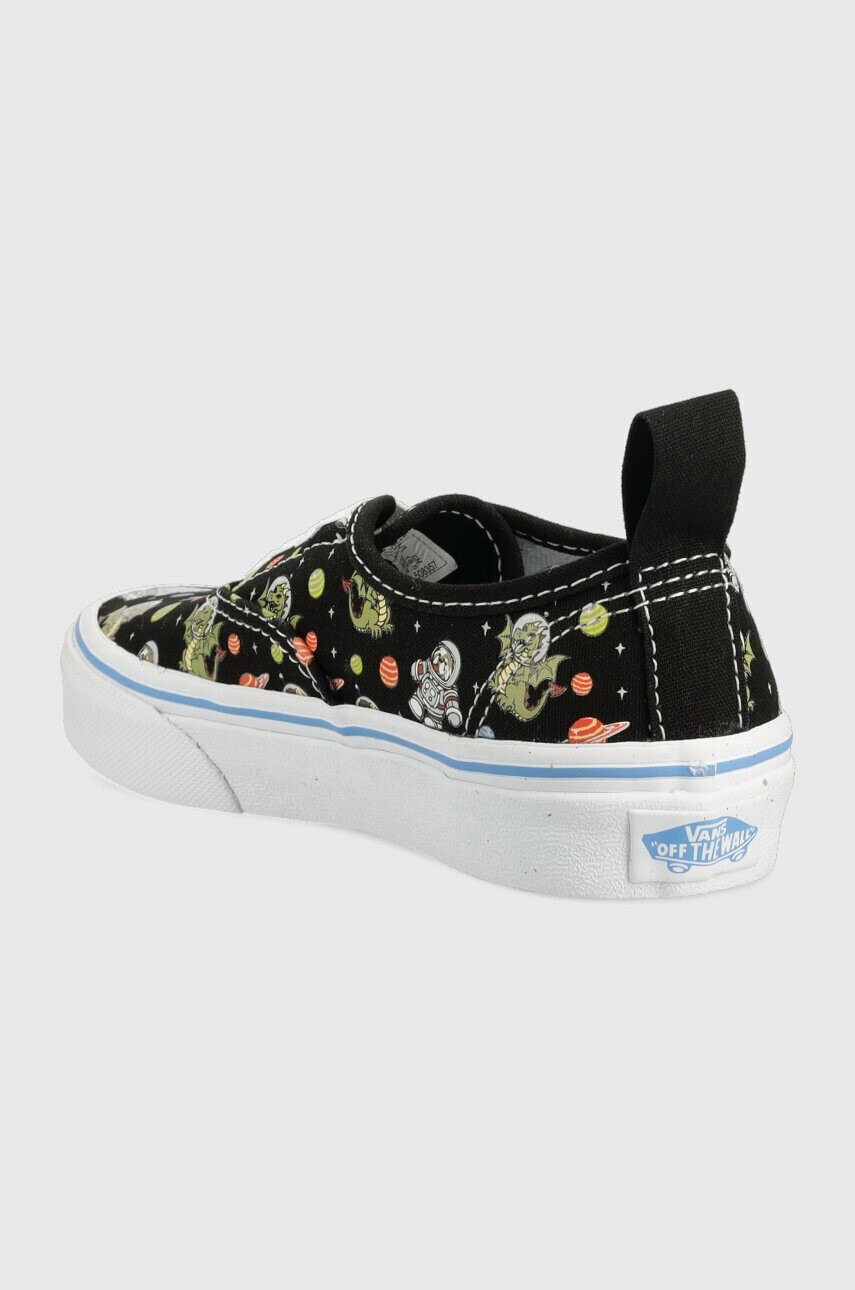 Vans Детски ниски кецове UY Authentic Elastic GLOW BLKBU в черно - Pepit.bg