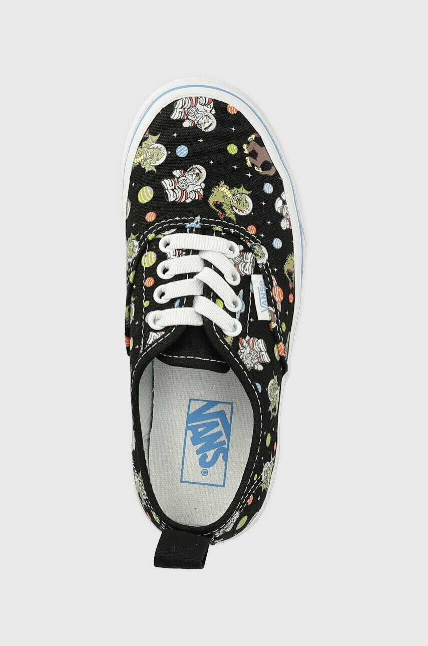 Vans Детски ниски кецове UY Authentic Elastic GLOW BLKBU в черно - Pepit.bg