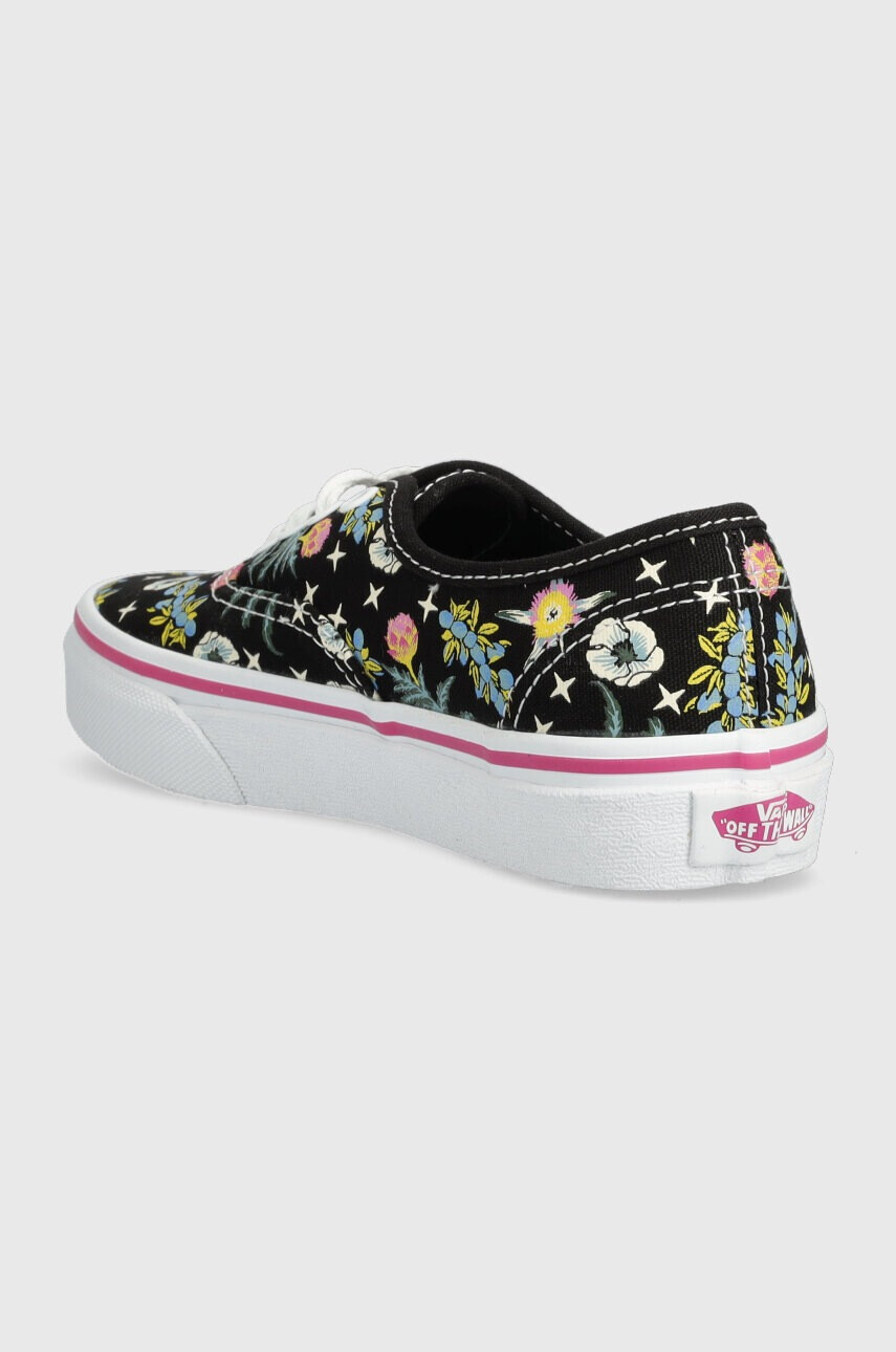 Vans Детски ниски кецове UY Authentic FLRL BLACK в черно - Pepit.bg