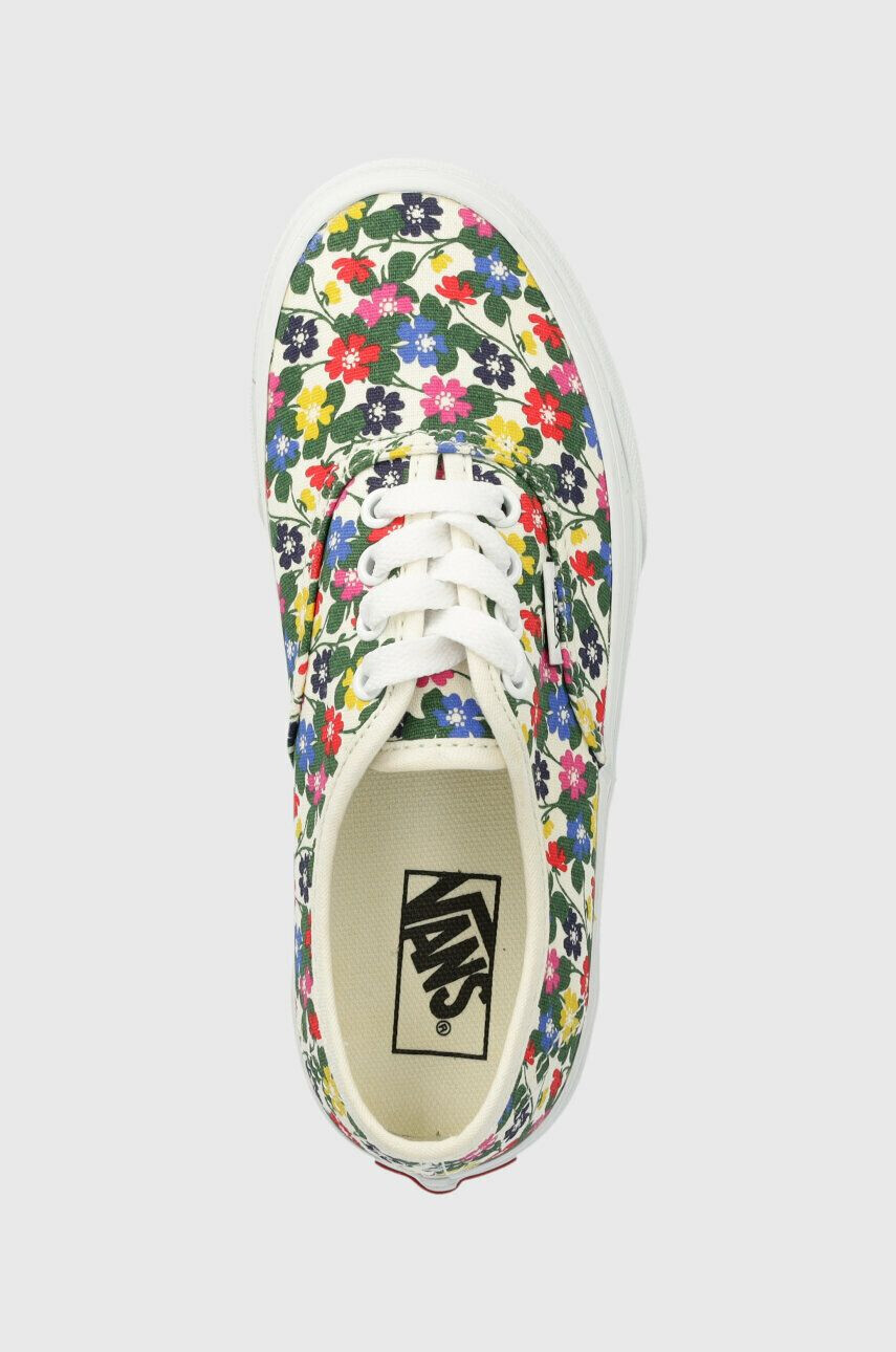 Vans Детски ниски кецове UY Authentic FLRL WHITE - Pepit.bg