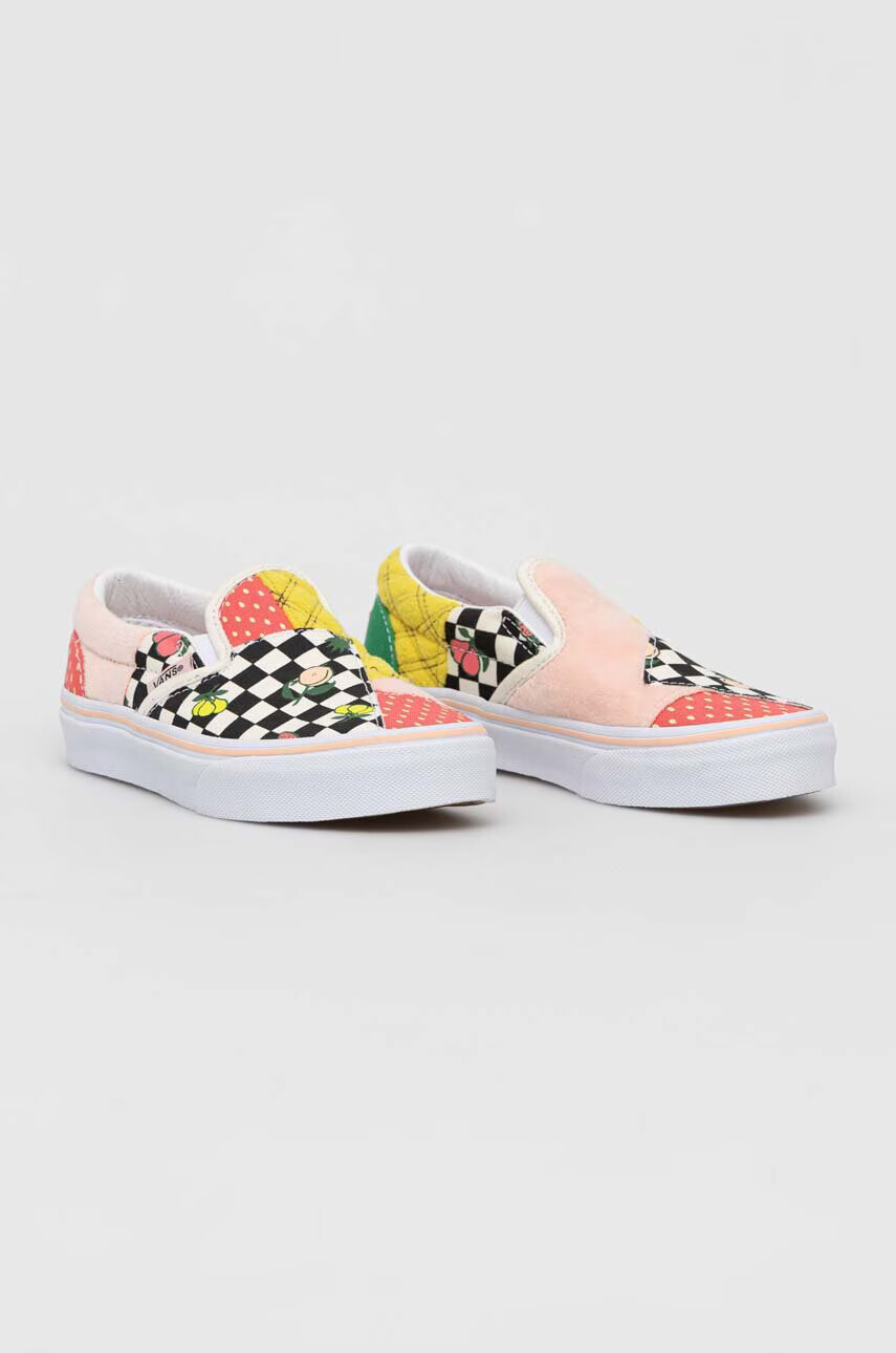 Vans Детски ниски кецове UY Classic Slip On Patch FRTC MDGRE - Pepit.bg