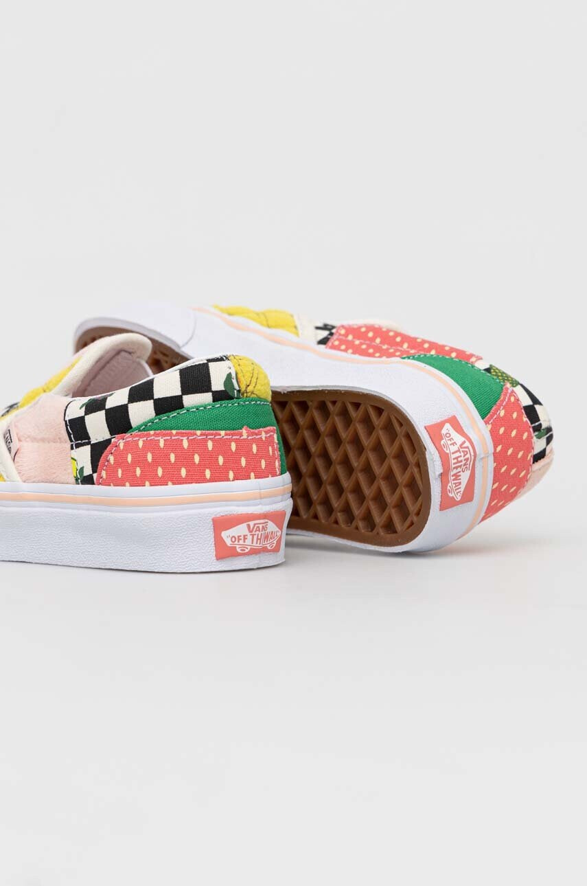Vans Детски ниски кецове UY Classic Slip On Patch FRTC MDGRE - Pepit.bg