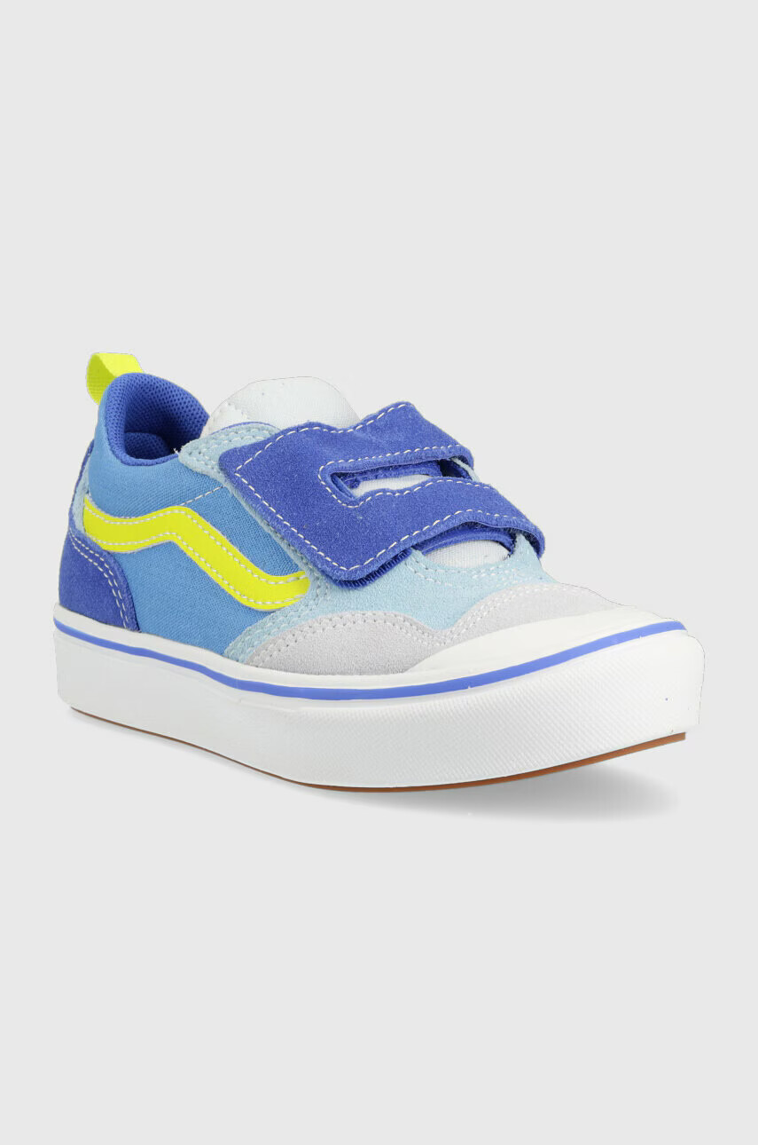 Vans Детски ниски кецове UY ComfyCush New Skool V COBL MULTI в синьо - Pepit.bg