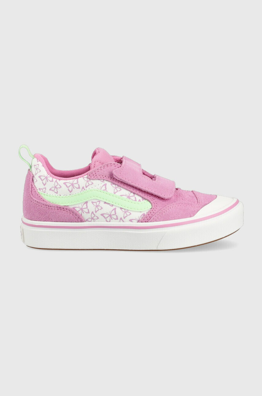 Vans Детски ниски кецове UY ComfyCush New Skool V SUNN CYCLM в лилаво - Pepit.bg
