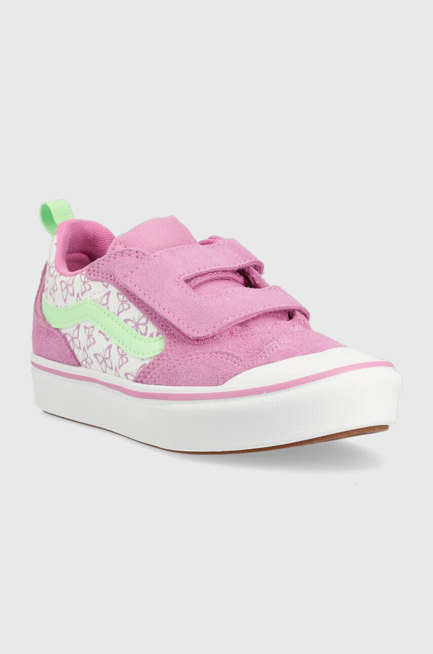 Vans Детски ниски кецове UY ComfyCush New Skool V SUNN CYCLM в лилаво - Pepit.bg