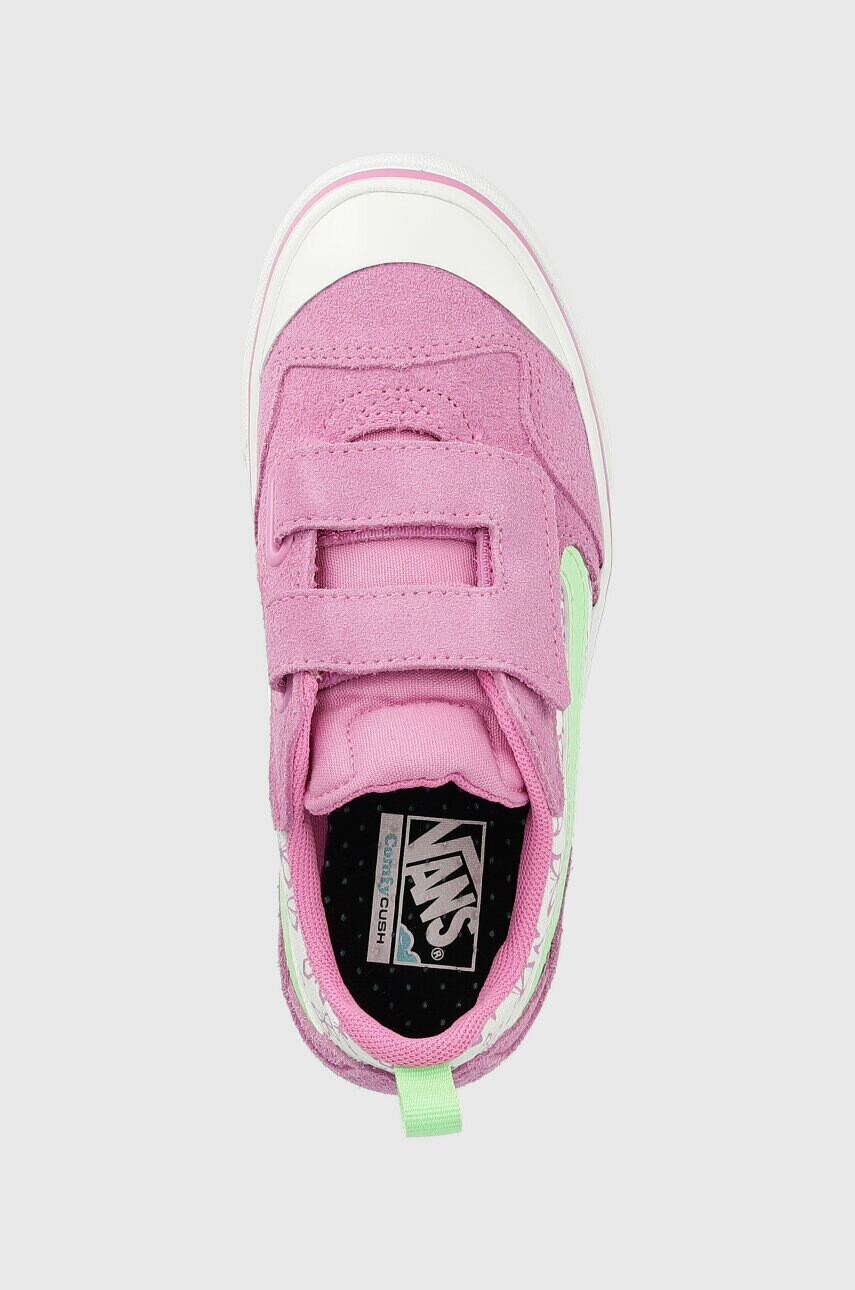 Vans Детски ниски кецове UY ComfyCush New Skool V SUNN CYCLM в лилаво - Pepit.bg
