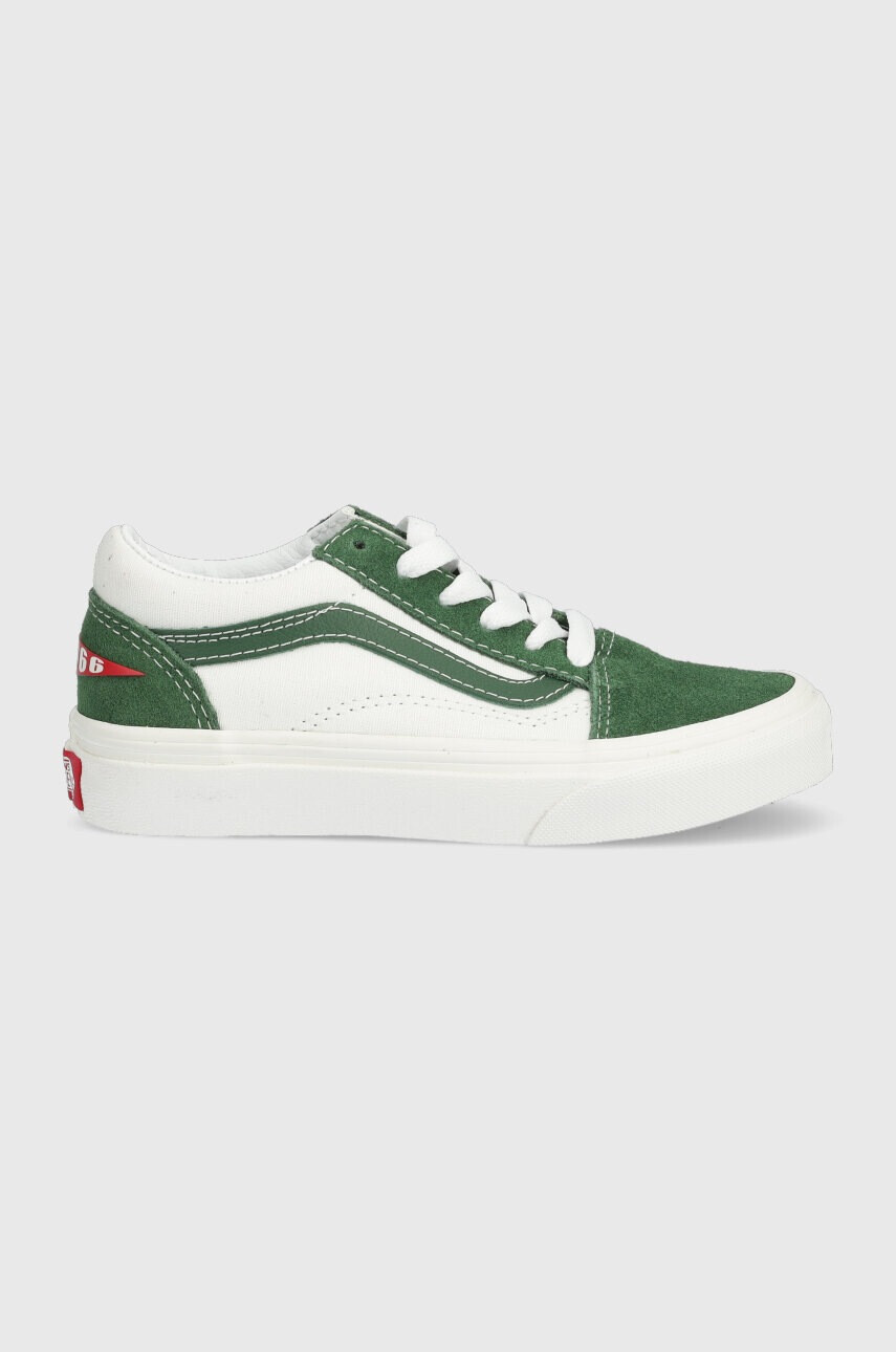 Vans Детски ниски кецове UY Old Skool BLACK В зелено - Pepit.bg
