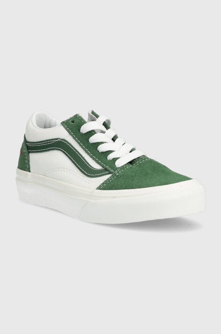 Vans Детски ниски кецове UY Old Skool BLACK В зелено - Pepit.bg