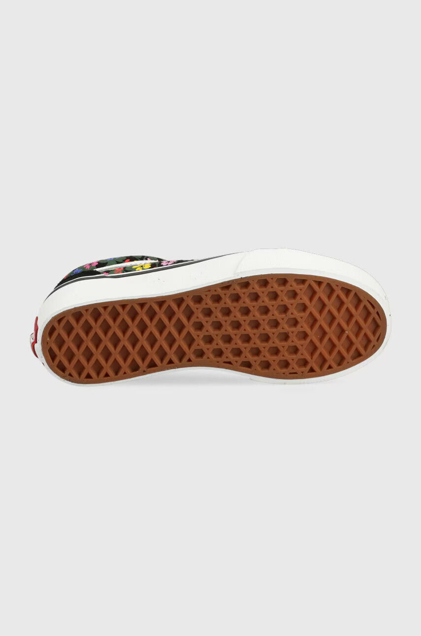 Vans Детски ниски кецове UY Old Skool FLRL BLKWH в черно - Pepit.bg