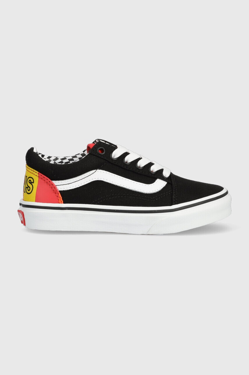 Vans Детски ниски кецове UY Old Skool GRDT BLKML в черно - Pepit.bg