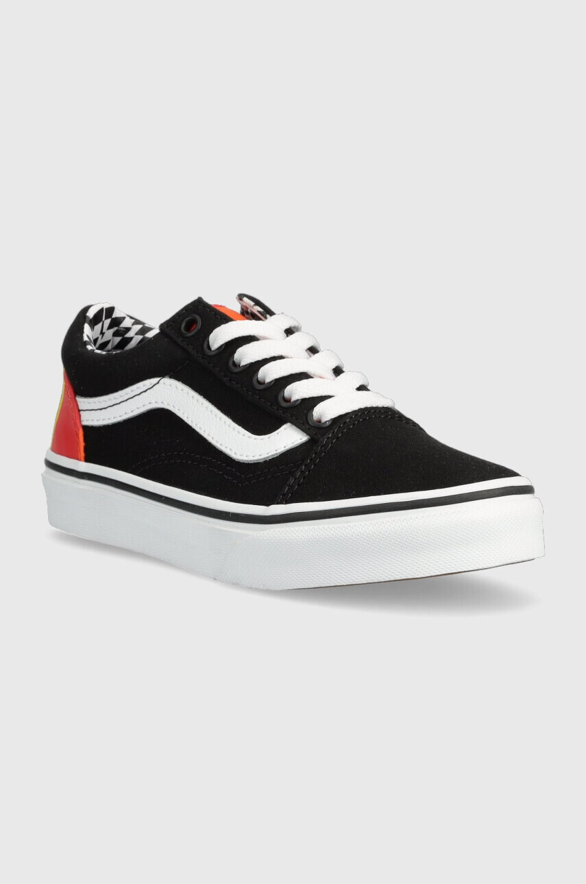 Vans Детски ниски кецове UY Old Skool GRDT BLKML в черно - Pepit.bg