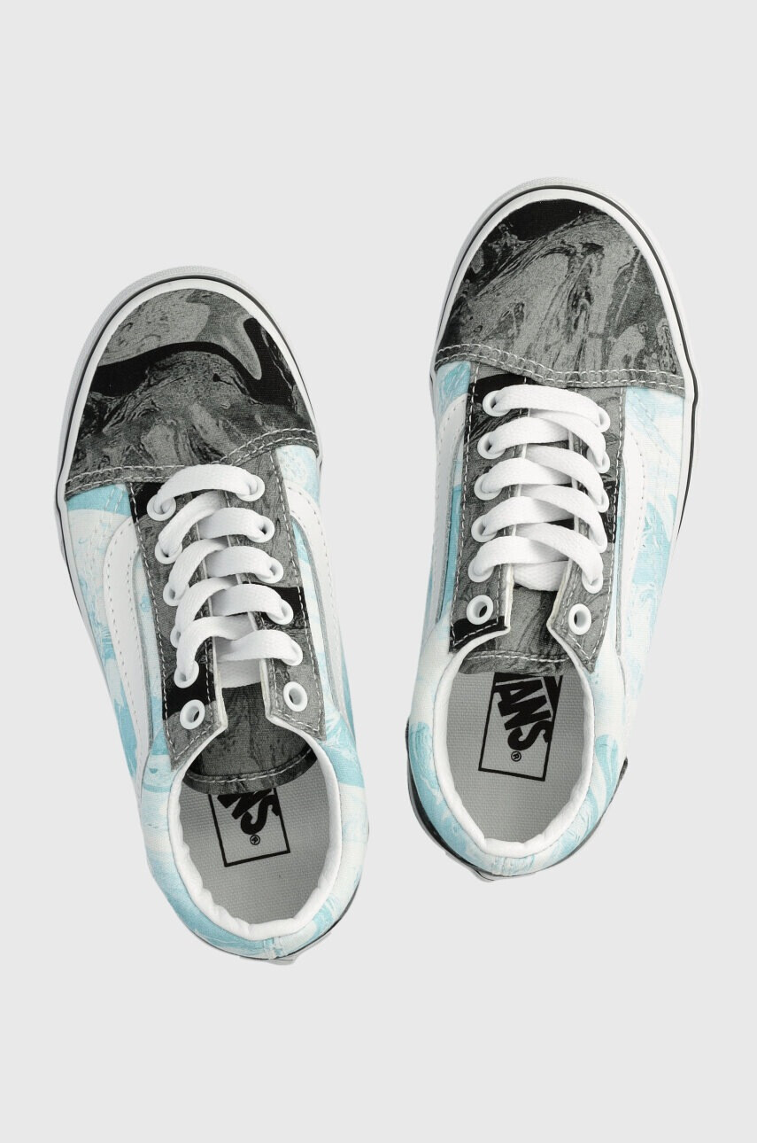 Vans Детски ниски кецове UY Old Skool MRBL BLKGY в синьо - Pepit.bg