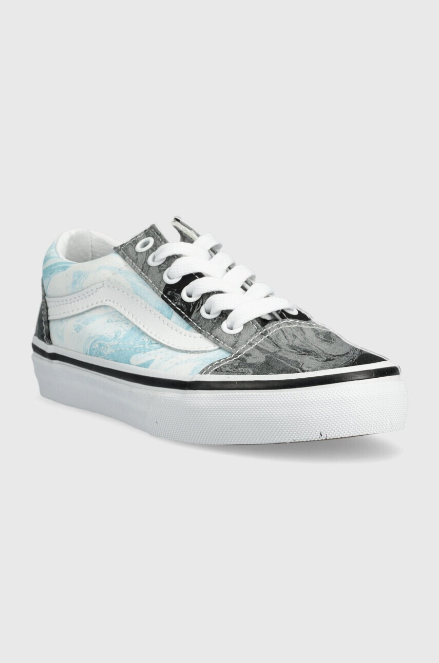 Vans Детски ниски кецове UY Old Skool MRBL BLKGY в синьо - Pepit.bg