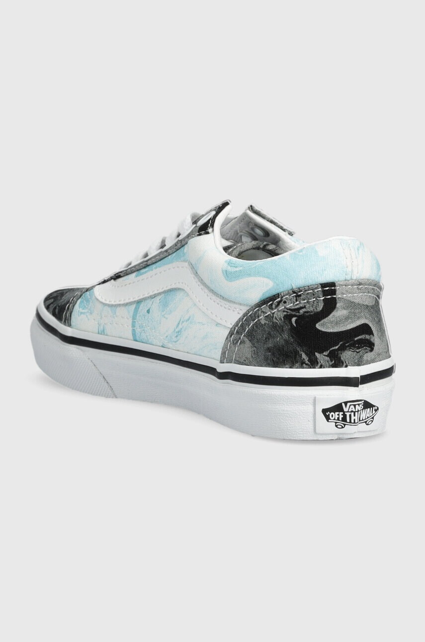 Vans Детски ниски кецове UY Old Skool MRBL BLKGY в синьо - Pepit.bg