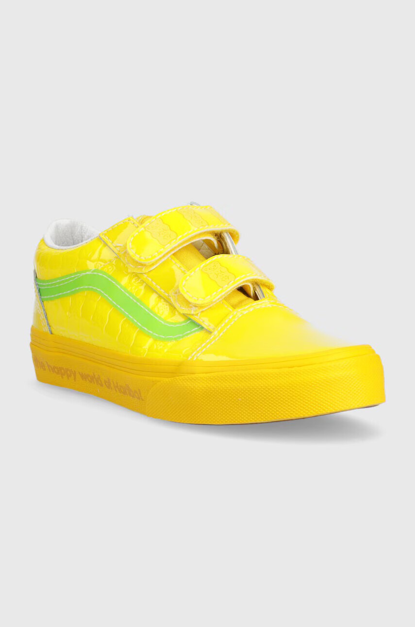 Vans Детски ниски кецове UY Old Skool V HARB CHBD в жълто - Pepit.bg