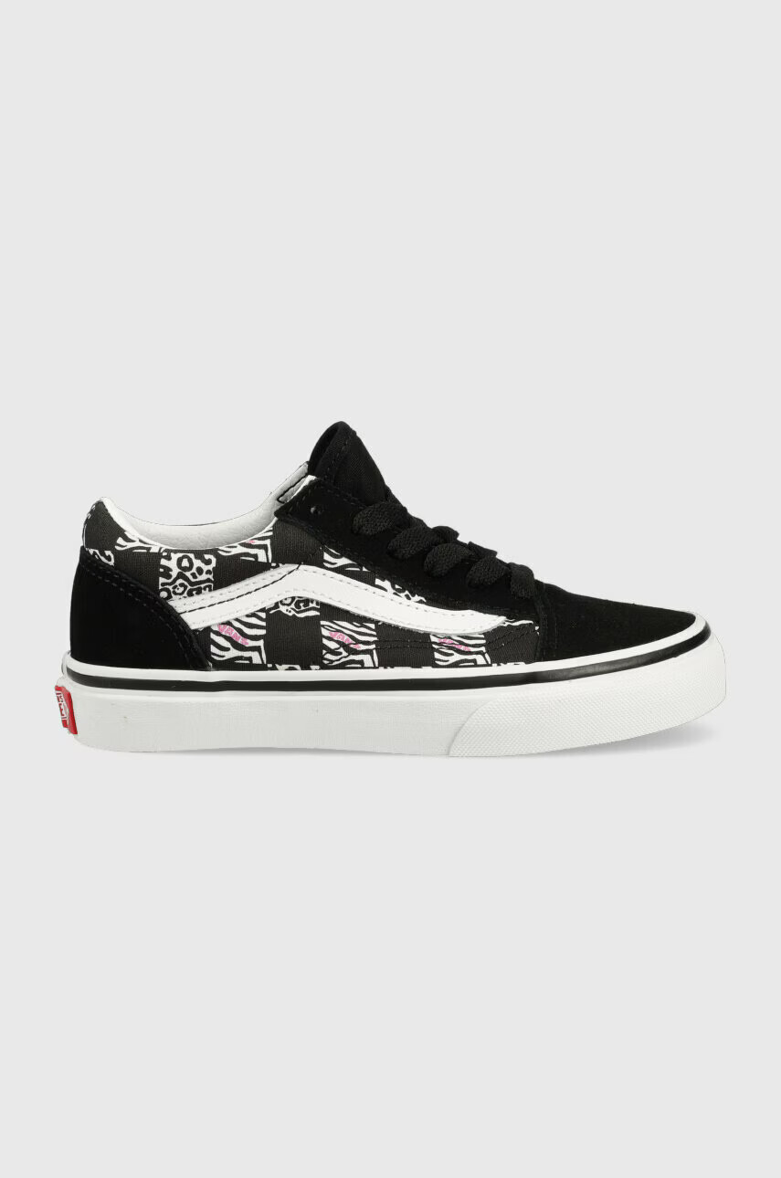 Vans Детски ниски кецове UY Old Skool ZEBR BLACK в черно - Pepit.bg