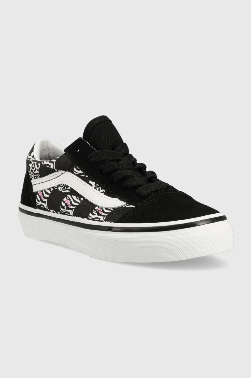 Vans Детски ниски кецове UY Old Skool ZEBR BLACK в черно - Pepit.bg