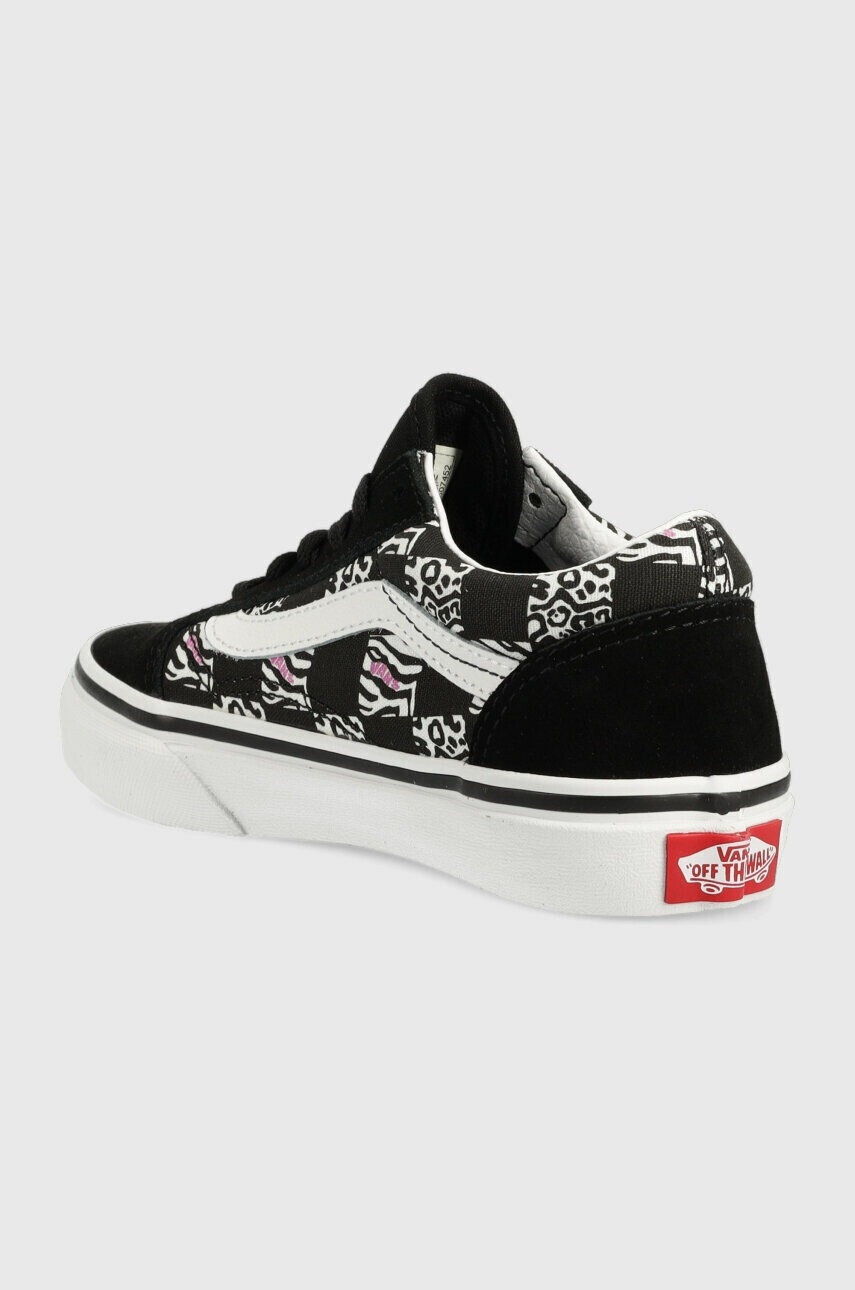 Vans Детски ниски кецове UY Old Skool ZEBR BLACK в черно - Pepit.bg