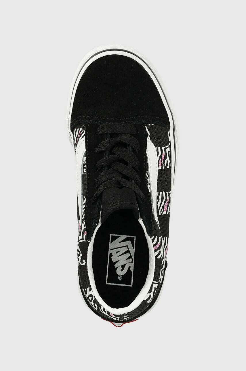 Vans Детски ниски кецове UY Old Skool ZEBR BLACK в черно - Pepit.bg