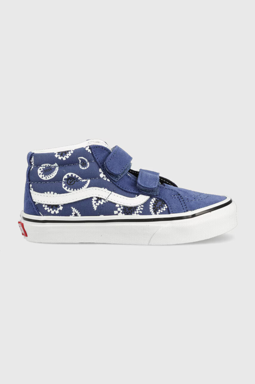 Vans Детски високи кецове в тъмносиньо - Pepit.bg