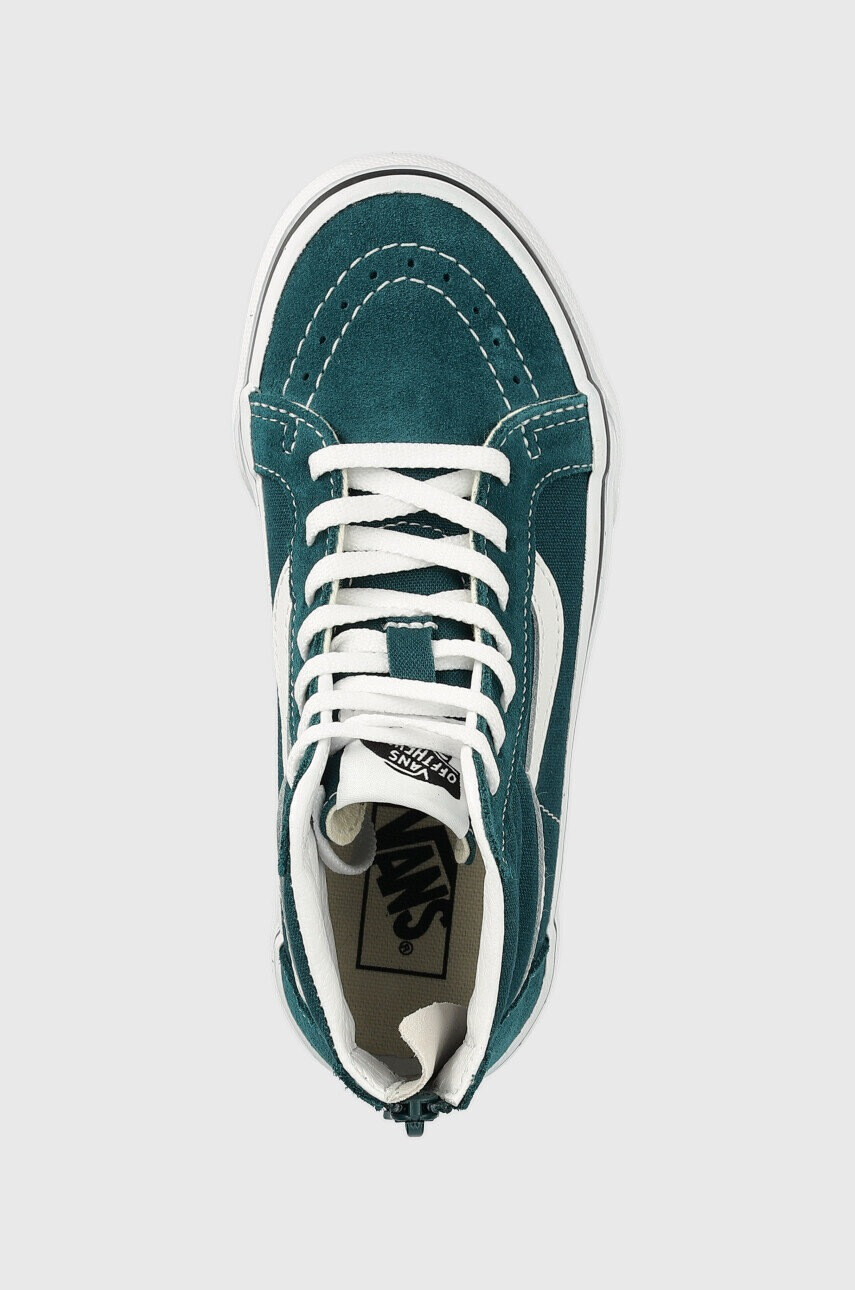 Vans Детски високи кецове в зелено - Pepit.bg