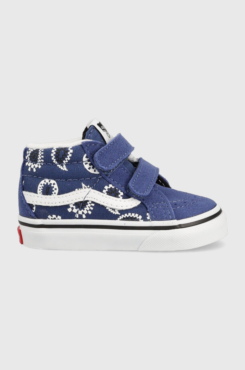 Vans Детски високи кецове в тъмносиньо - Pepit.bg