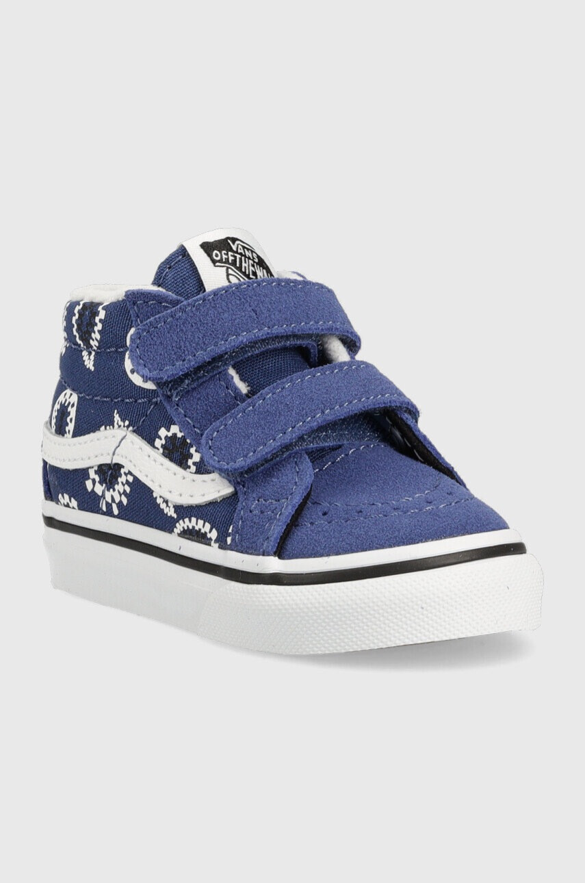 Vans Детски високи кецове в тъмносиньо - Pepit.bg