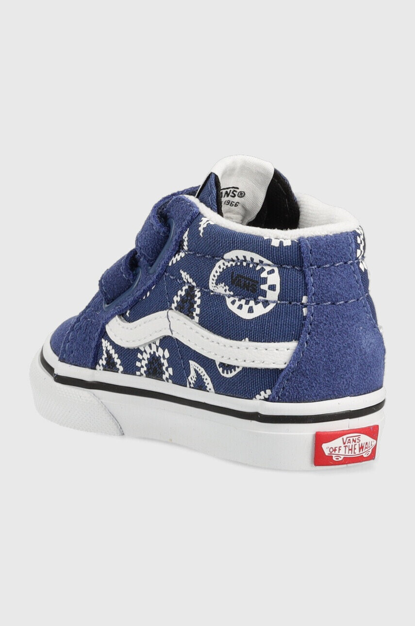Vans Детски високи кецове в тъмносиньо - Pepit.bg