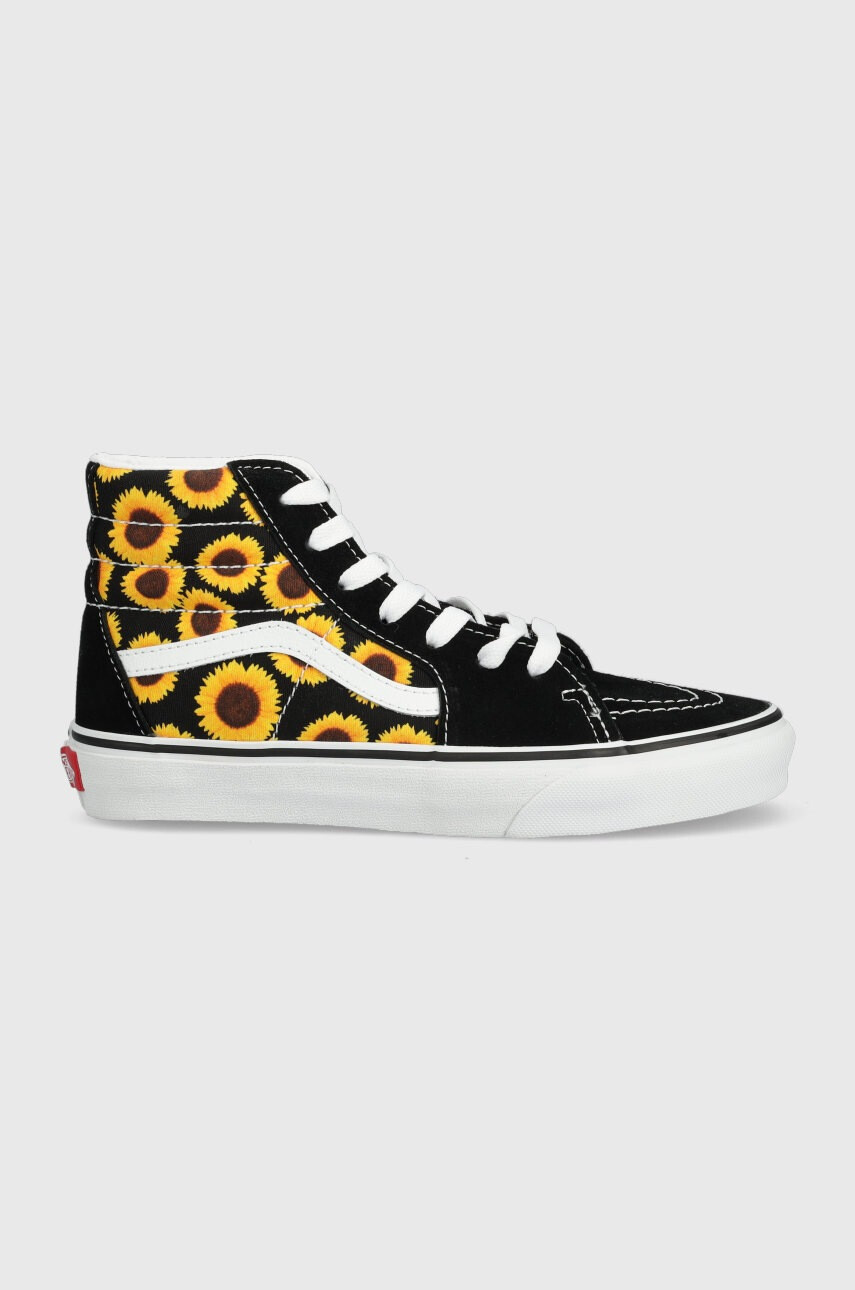 Vans Детски високи кецове в черно - Pepit.bg