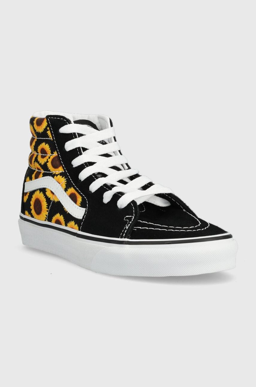 Vans Детски високи кецове в черно - Pepit.bg