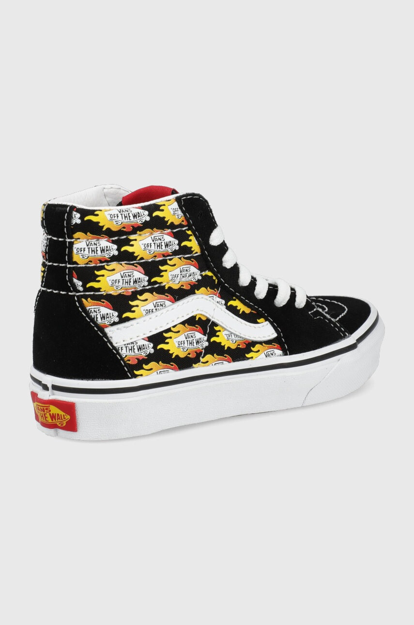Vans Детски високи кецове в черно - Pepit.bg