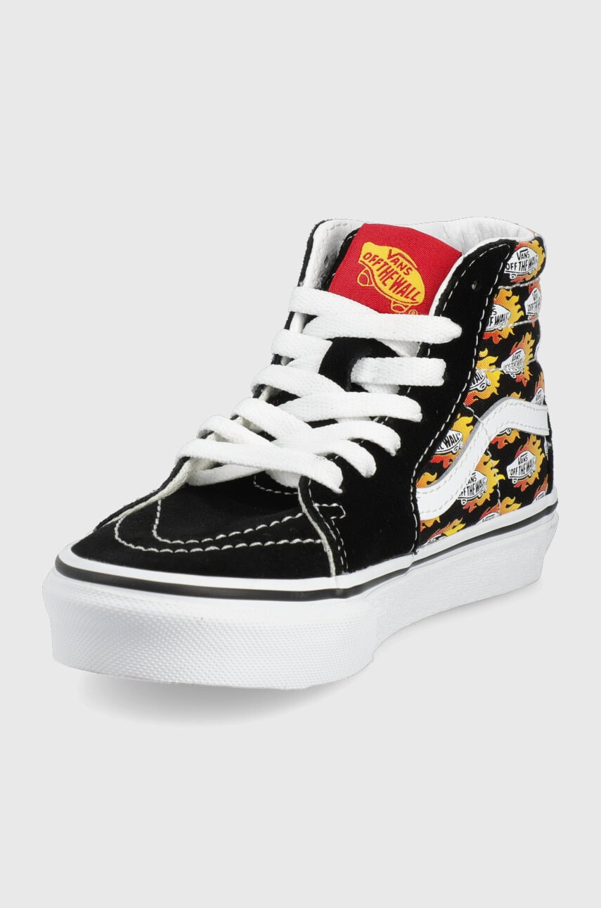 Vans Детски високи кецове в черно - Pepit.bg