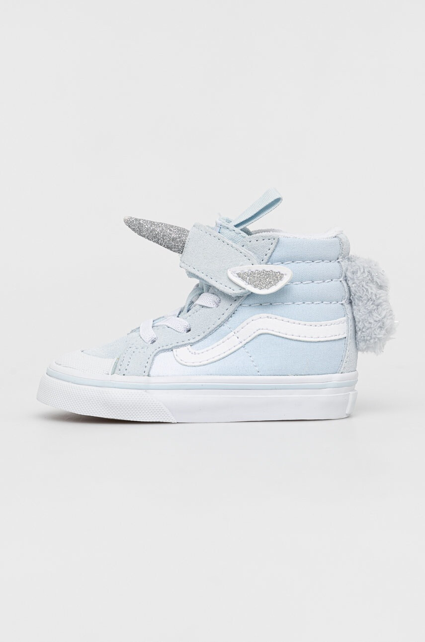 Vans Детски високи кецове в черно - Pepit.bg