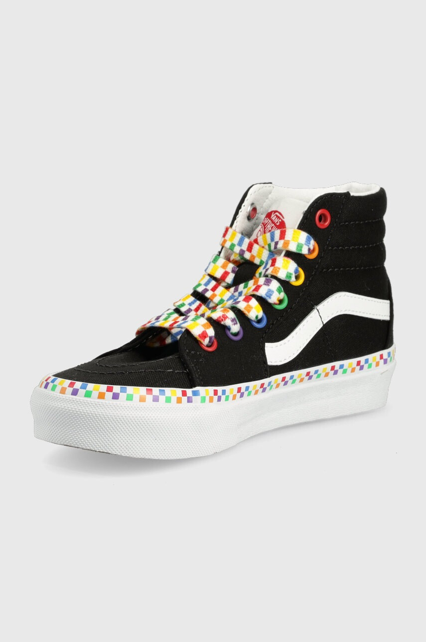 Vans Детски високи кецове в черно - Pepit.bg