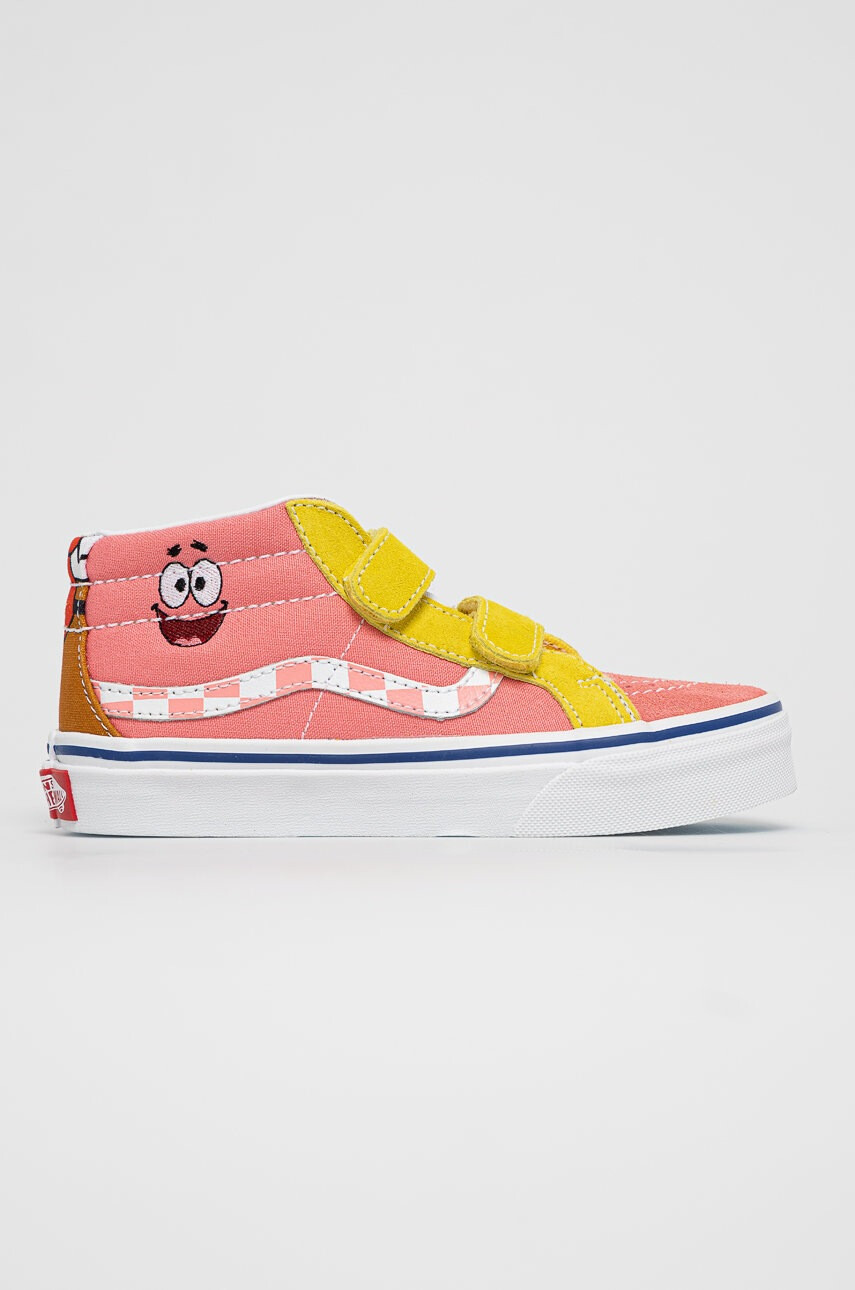 Vans Детски високи кецове в розово - Pepit.bg