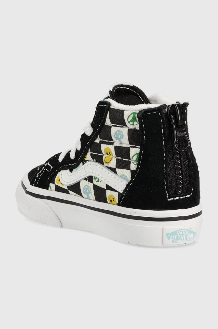 Vans Детски високи кецове TD SK8 Hi Zip MELT BLACK в черно - Pepit.bg