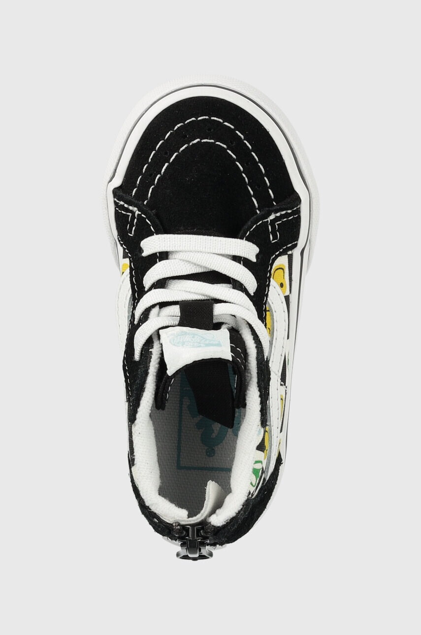 Vans Детски високи кецове TD SK8 Hi Zip MELT BLACK в черно - Pepit.bg
