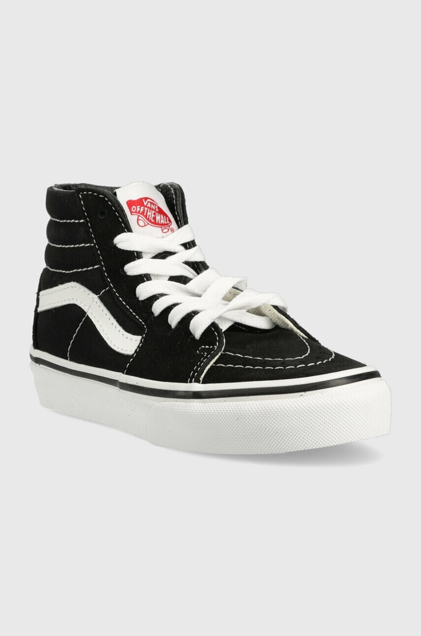 Vans Детски високи кецове UY SK8 Hi BLACK/TRUE WHIT в черно - Pepit.bg