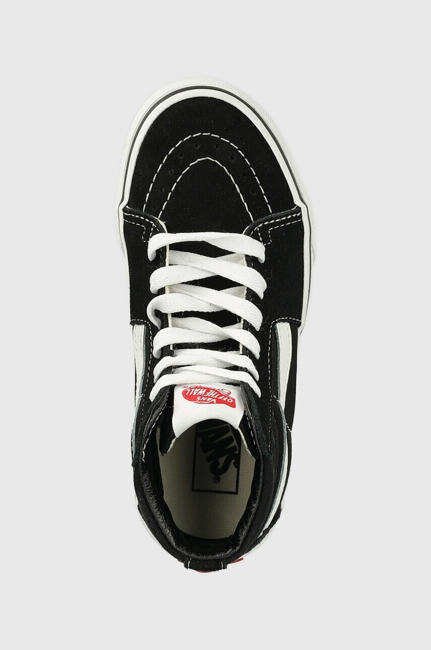 Vans Детски високи кецове UY SK8 Hi BLACK/TRUE WHIT в черно - Pepit.bg