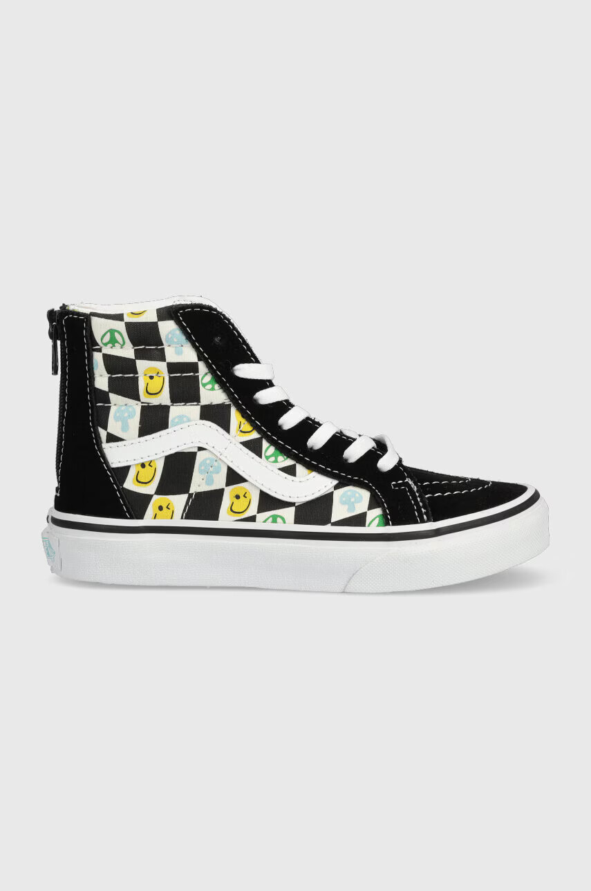 Vans Детски високи кецове UY SK8 Hi Zip MELT MDRED в черно - Pepit.bg