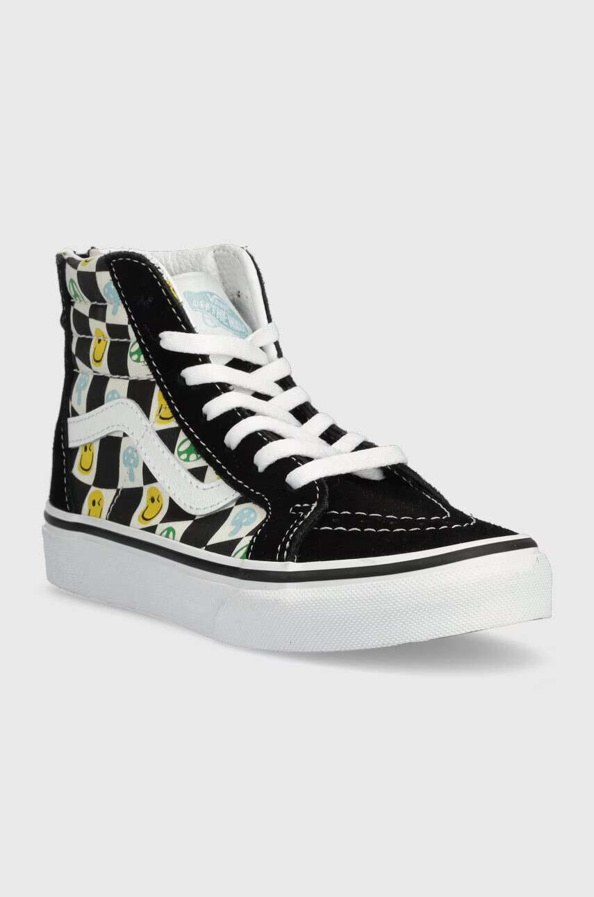 Vans Детски високи кецове UY SK8 Hi Zip MELT MDRED в черно - Pepit.bg