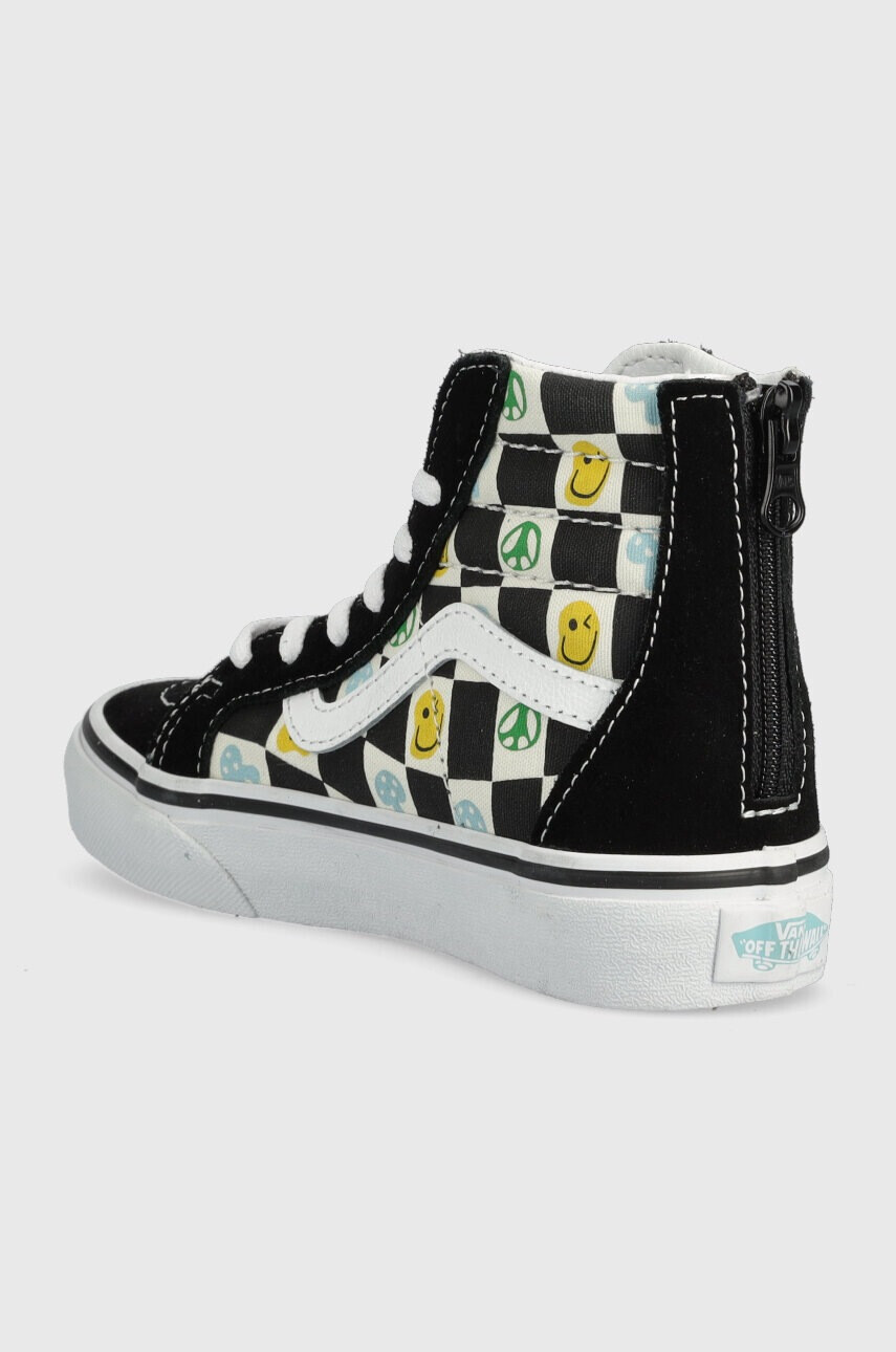 Vans Детски високи кецове UY SK8 Hi Zip MELT MDRED в черно - Pepit.bg