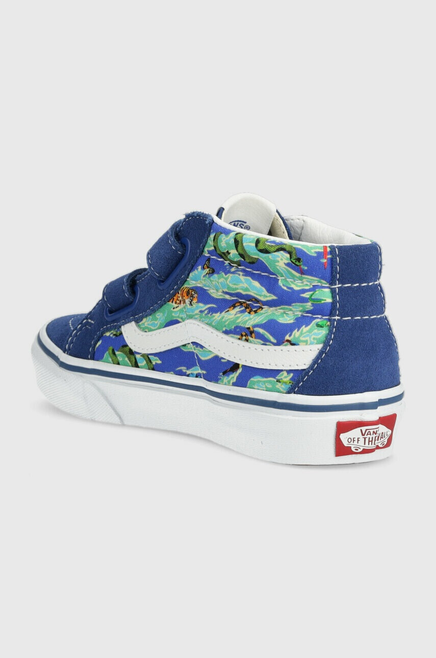 Vans Детски високи кецове UY SK8 Mid Reissue V WILD MULTI в синьо - Pepit.bg
