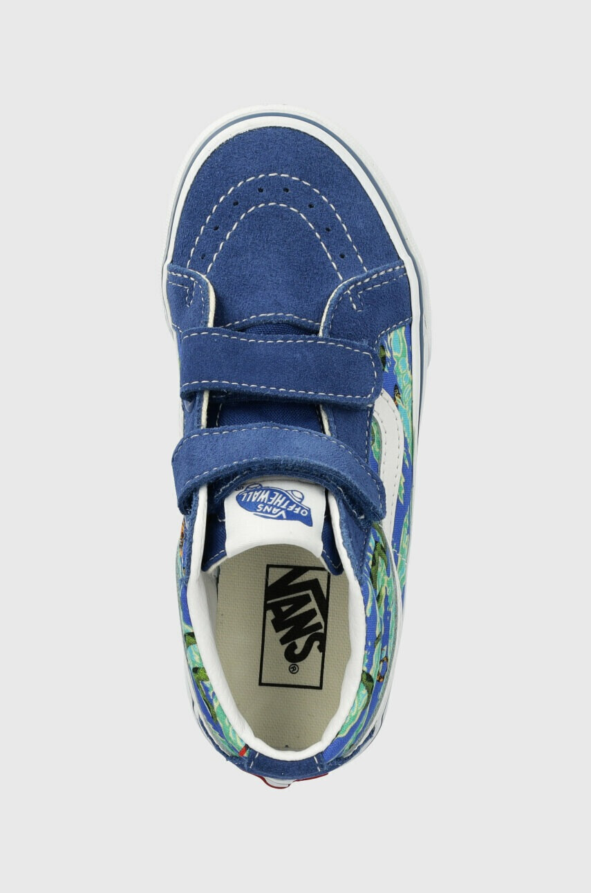 Vans Детски високи кецове UY SK8 Mid Reissue V WILD MULTI в синьо - Pepit.bg