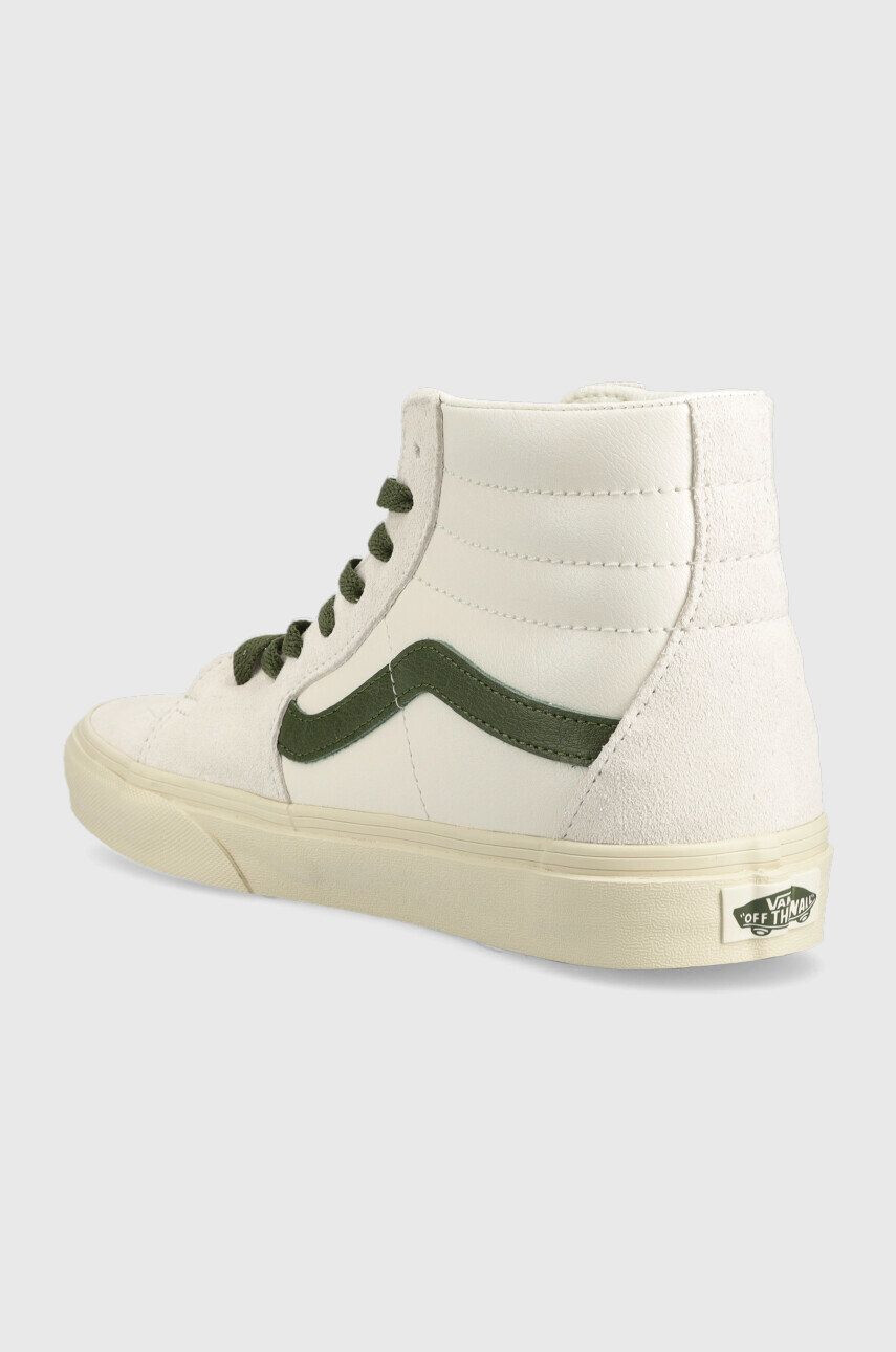 Vans Кожени кецове sk8-hi в бежово - Pepit.bg